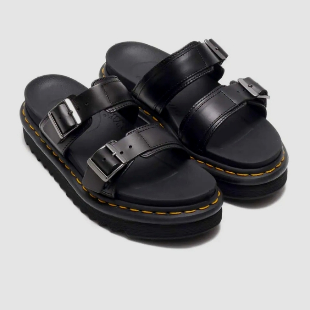 NWOT Dr. Martens Black Chunky Sandals with Adjustable Straps